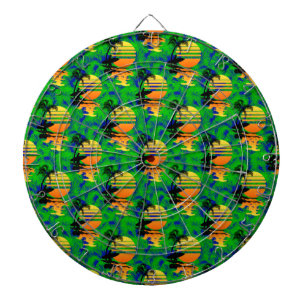Jeu De Fléchettes Coucher du soleil surfant