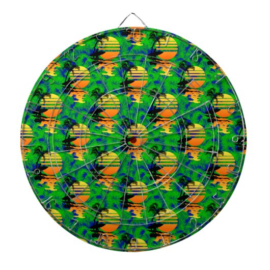 Jeu De Fléchettes Coucher du soleil surfant (Devant)