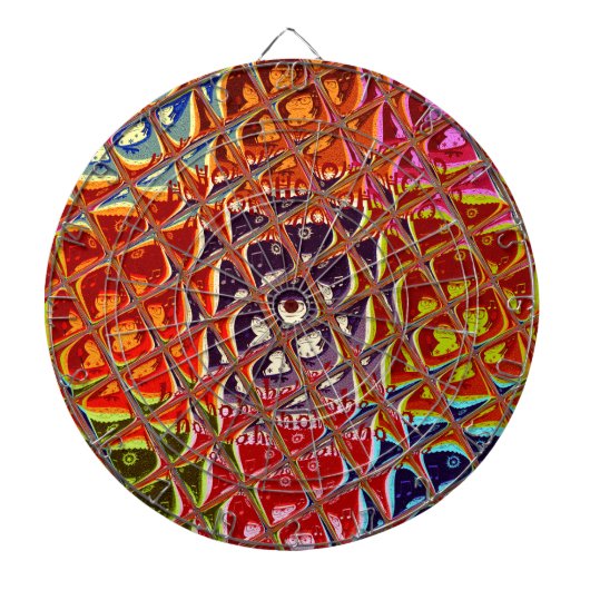 Jeu De Fléchettes Couleurs spéciales Noël Père Noël neige HoHoho Pop (Devant)