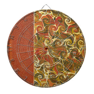 Jeu De Fléchettes Couverture de livre antique, motif de tourbillon o