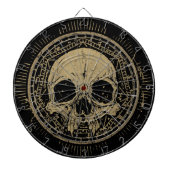 JEU DE FLÉCHETTES CRÂNE ANTIQUE (Devant)