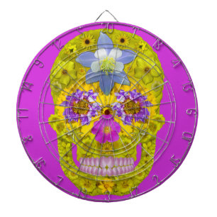 Jeu De Fléchettes Crâne de fleurs 3