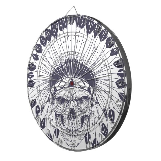 Jeu De Fléchettes Crâne indien (Devant droit)