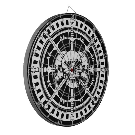 Jeu De Fléchettes Crânes avec des épées (Devant gauche)