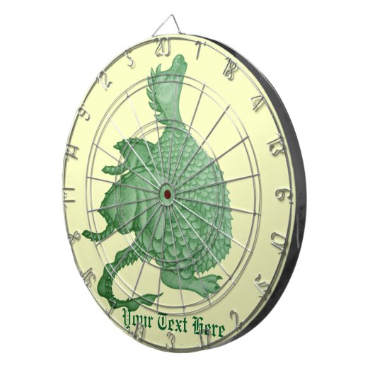 Jeu De Fléchettes créature imaginaire mythique dragon vert mignon (Devant droit)