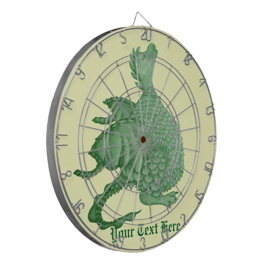 Jeu De Fléchettes créature imaginaire mythique dragon vert mignon (Devant gauche)