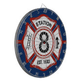 Jeu De Fléchettes Croix maltaise de pompiers de nombre fait sur (Devant gauche)