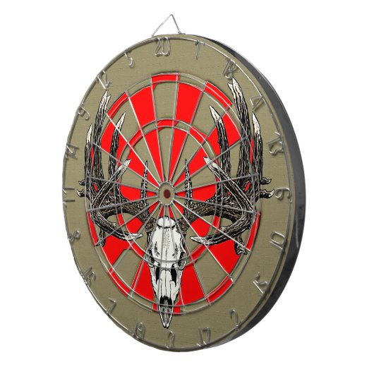 Jeu De Fléchettes Cru de crâne de cerf de Virginie (Devant droit)