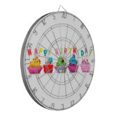 Jeu De Fléchettes Cupcakes de Joyeux Anniversaire (Devant gauche)