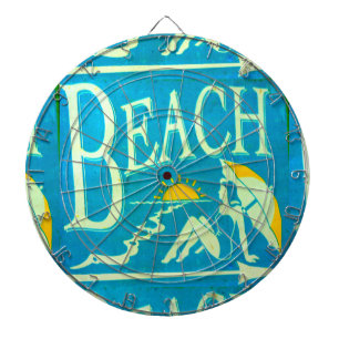 Jeu De Fléchettes dart boart de plage bleu