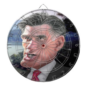 Jeu De Fléchettes Dartboard drôle de Mitt Romney par Rick London