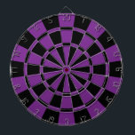 Jeu De Fléchettes Deep Purple et noir<br><div class="desc">Cible de flechettes mauve-foncé et noire</div>