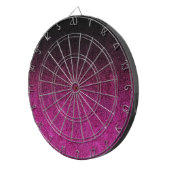 Jeu De Fléchettes Dégradé de Parties scintillant rose et noire (Devant droit)