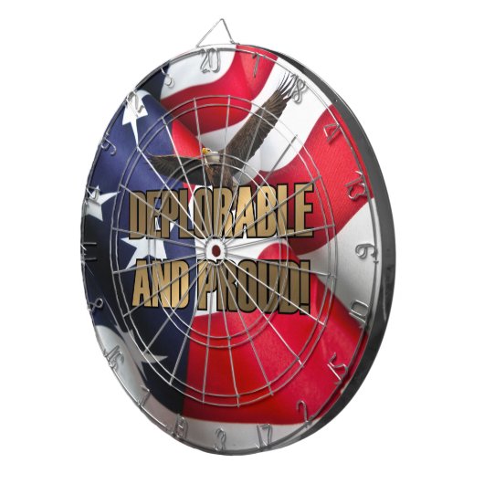 JEU DE FLÉCHETTES DÉPLORABLE ET FIER (Devant droit)