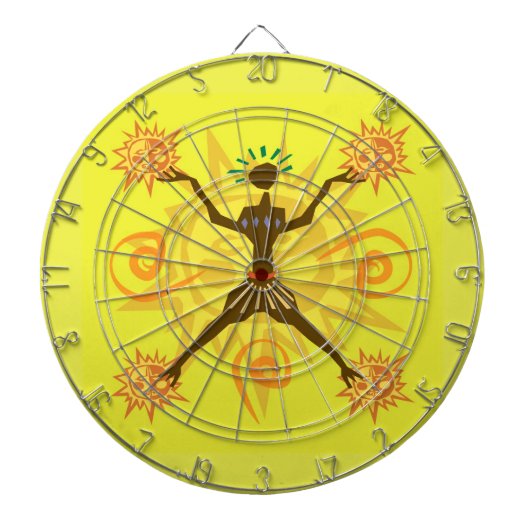 Jeu De Fléchettes Design africain (Devant)