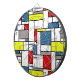 Jeu De Fléchettes Design de style mondrien (Devant droit)