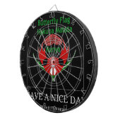 Jeu De Fléchettes Design du Bouclier kenyan : Drapeau de papillon. (Devant droit)