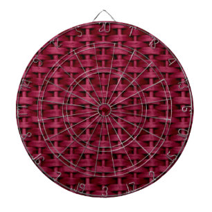 Jeu De Fléchettes Design graphique en osier rouge