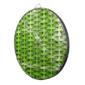 Jeu De Fléchettes Design graphique en osier vert rétro (Devant droit)