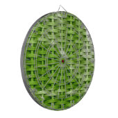 Jeu De Fléchettes Design graphique en osier vert rétro (Devant gauche)