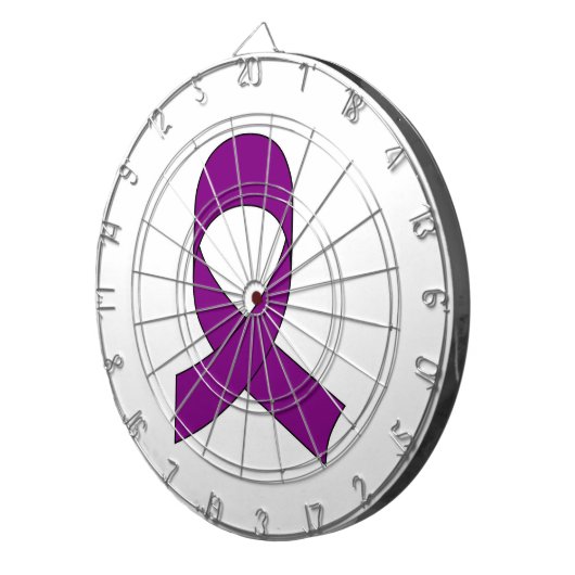 Jeu De Fléchettes Dessin de ruban violet (Devant droit)