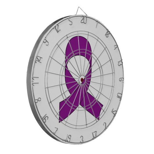 Jeu De Fléchettes Dessin de ruban violet (Devant gauche)