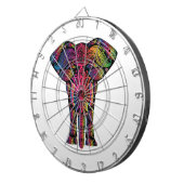 Jeu De Fléchettes Dessin d'éléphant coloré (Devant droit)