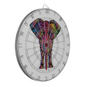 Jeu De Fléchettes Dessin d'éléphant coloré (Devant gauche)