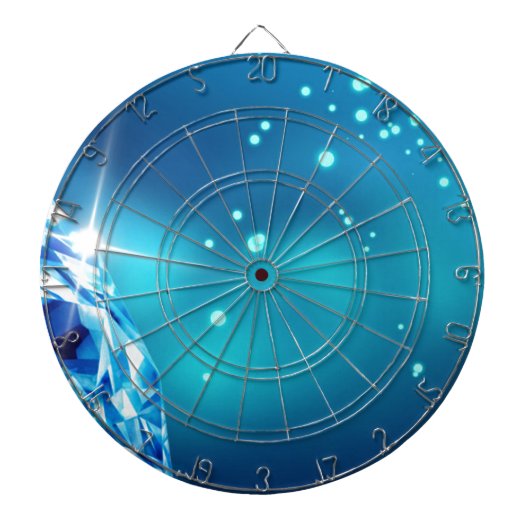 Jeu De Fléchettes diamant bleu (Devant)