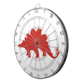 Jeu De Fléchettes Dinosaure rouge (Devant droit)