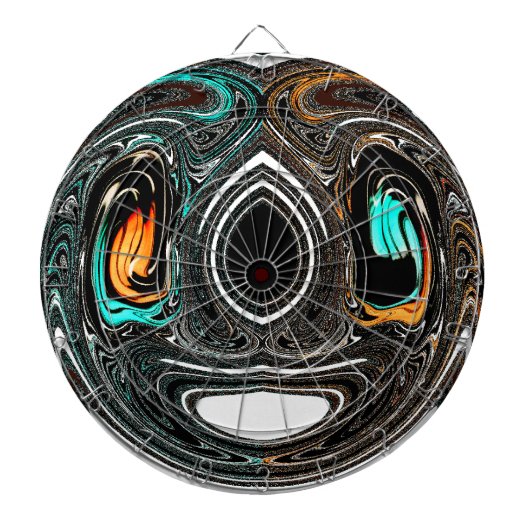 Jeu De Fléchettes Doodle ethnique africain Zebra texturé Art Imprime (Devant)