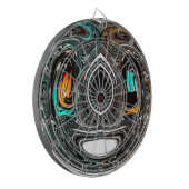 Jeu De Fléchettes Doodle ethnique africain Zebra texturé Art Imprime (Devant gauche)