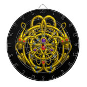 Jeu De Fléchettes DRAGONS D'OR À DOUBLE, Noir (Devant)