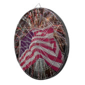 Jeu De Fléchettes Drapeau américain et feux d'artifice (Devant droit)
