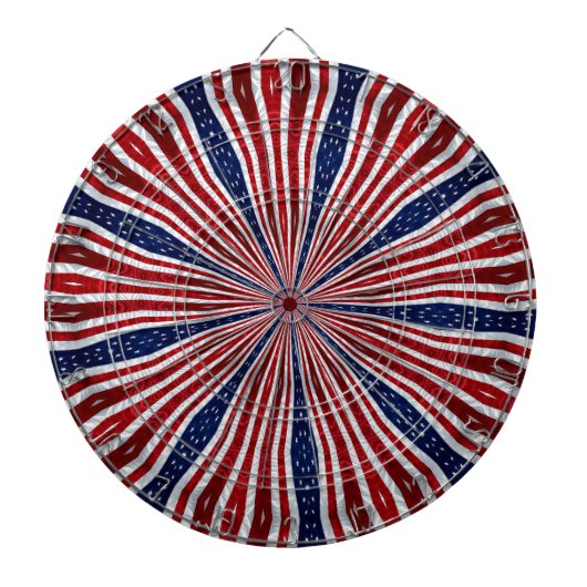 Jeu De Fléchettes Drapeau américain Kaleidoscope Abstrait 2 (Devant)