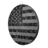 Jeu De Fléchettes Drapeau Américain Noir Gris (Devant droit)