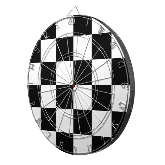 Jeu De Fléchettes Drapeau Checkered quadrillé d'emballage (Devant droit)