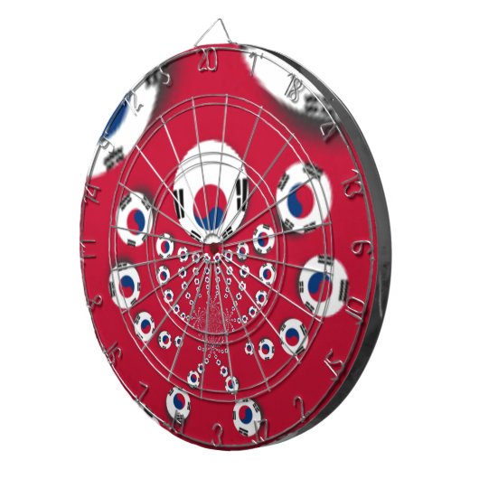 Jeu De Fléchettes Drapeau Corée du Sud Kaleidoscope (Devant droit)