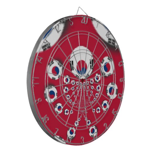 Jeu De Fléchettes Drapeau Corée du Sud Kaleidoscope (Devant gauche)