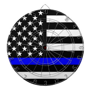 Jeu De Fléchettes Drapeau de Blue Line USA