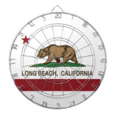 Jeu De Fléchettes Drapeau de République de Long Beach la Californie (Devant)