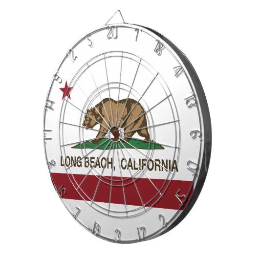 Jeu De Fléchettes Drapeau de République de Long Beach la Californie (Devant droit)