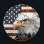 Jeu De Fléchettes Drapeau des USA Etats-Unis de cru avec l'Américain<br><div class="desc">Drapeau vintage des USA avec la conception américaine d'aigle pendant un Jour de la Déclaration d'Indépendance parfait. 
Veuillez me contacter si vous avez besoin des articles d'aide ou d'assortiment.</div>