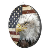 Jeu De Fléchettes Drapeau des USA Etats-Unis de cru avec l'Américain (Devant droit)