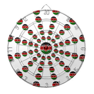 Jeu De Fléchettes Drapeau du Kenya Motif radial : Art et Décor patri