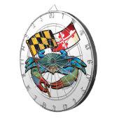 Jeu De Fléchettes Drapeau du Maryland de crabe bleu (Devant droit)