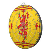 Jeu De Fléchettes Drapeau effréné de lion rouge de l'Ecosse (Devant droit)