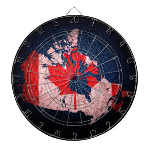 Jeu De Fléchettes Drapeau et carte du Canada
