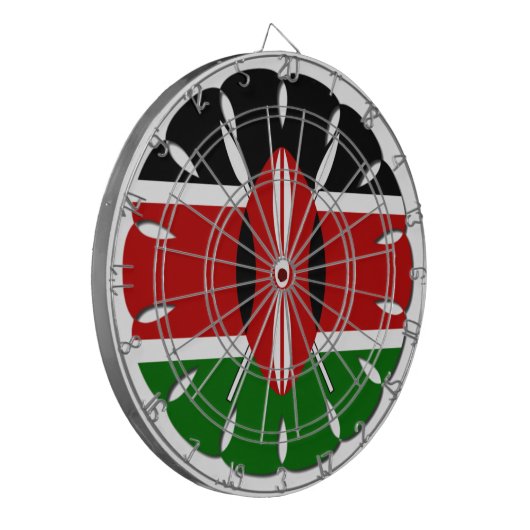 Jeu De Fléchettes Drapeau Jambo Kenyan (Devant gauche)