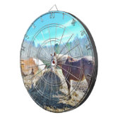 Jeu De Fléchettes Ébauche secourue Chevaux mangeant foin (Devant droit)